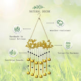 Bird Wind Chimes for Outside, Christmas Hummingbird On Branch Metal Windchimes Indoors Window Hanging Garden Patio Yard Porch Home Decor Soothing Tones Memorial Birthday Festival Gifts for Women, Mom