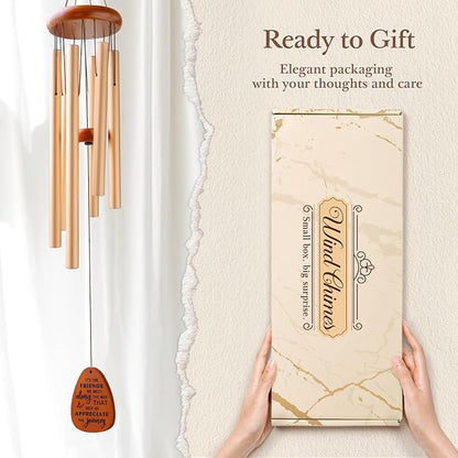 SteadStyle Friendship Gifts for Women, Wind Chime for Best Friends, Friend Gifts for Men - Wonderful Friendship Presents for Special Women BFF Wind Chimes for Outside Garden Patio Backyard