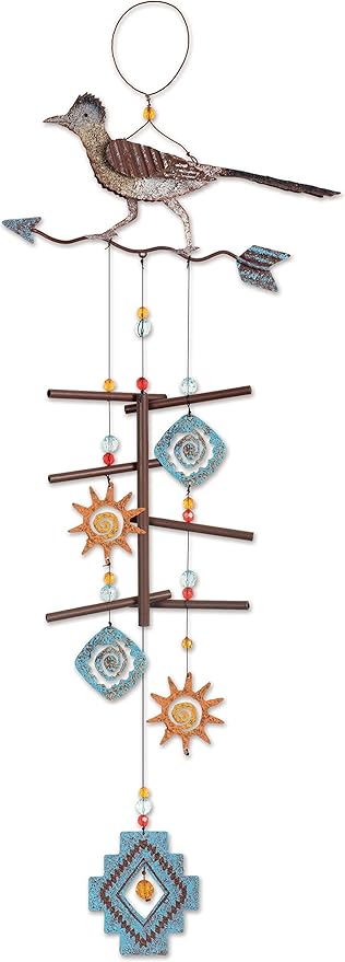 Sunset Vista Designs Roadrunner on Arrow Wind Chime, 28"