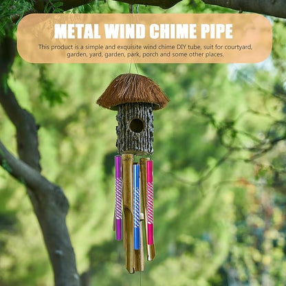 BESPORTBLE 50Pcs Wind Chime Tubes for DIY Craft Supplies Metal Tubes for Wind Chime Making Outdoor Garden Decoration and Kids Toy