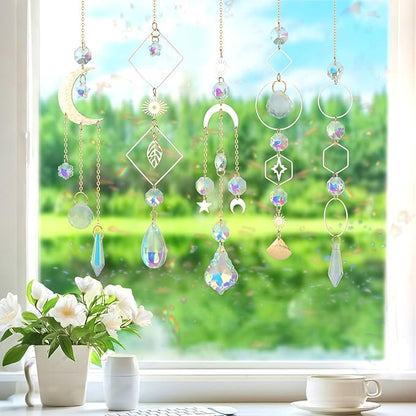 Sun Catcher Kits for Adults, 228pcs DIY Suncatcher Making Supplies Arts and Crafts for Girls Women Hanging Ornaments for Indoor Windows Prism with Crystal Balls Gift for Birthday Mother's Day