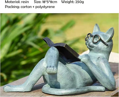 Garden Statues Garden Animal Sculpture Garden Ornament, Vintage Outdoor Garden Statues, Waterproof Resin Sculpture, Statue Outdoor Animal Sculpture for Resin Home or Garden Decoration Yard Lawn Garden