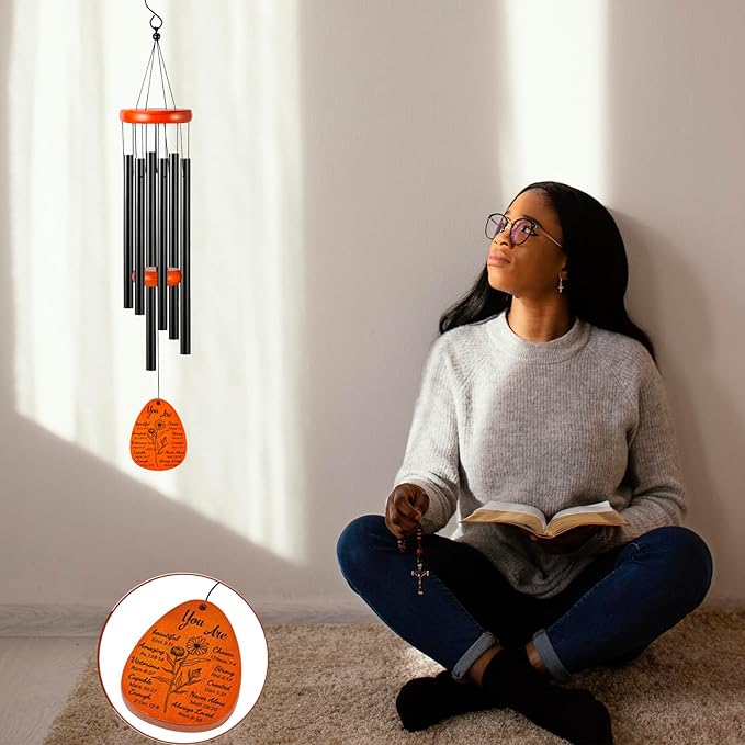 Christian Gifts - Inspirational Religious Gifts for Women, Spiritual Birthday Gift for Women, Christian Bible Verse Wind Chimes