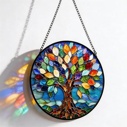 Stained Glass Window Hanging,suncatcher Stained Glass kit,Stained Glass Ornament, Garden suncatchers for Windows Hanging,Window Decor or Indoor,Gifts for Women, Lovers, Couple, Friends