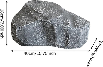 Baoblaze Fake Rock Landscape Decoration Photo Ornaments Landscaping Lightweight Faux Stone Sculpture Realistic for Porch Yard Garden, 40x22x18cm