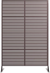 Garveelife Metal Privacy Screen 72" H×47" W for Outdoor Freestanding Decorative Privacy Wall Panels with Stand, Patio Balcony Screens for Outside Divider Deck Porch Garden, 1PC