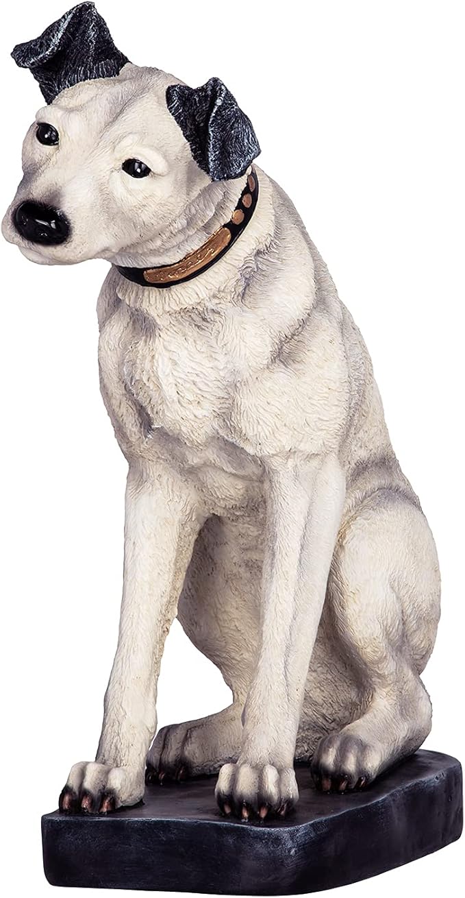Design Toscano Nipper RCA Dog Statue