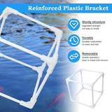 Pond Pump Filter, 5 Inch Anti-Clogging Pond Filter Bag Mesh Water Pump Barrier Bag Outdoor Pond Pump Filter Box Basket