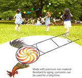 Metal Rooster Wind Spinner, Outdoor Iron Windmill Decorative Sculpture withRotation for Farm Lawn Yard Garden