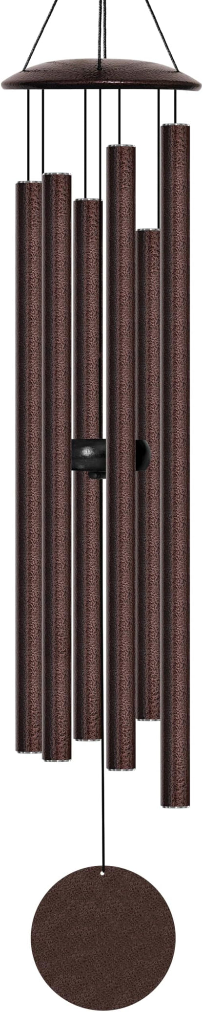 Large Aluminium Wind Chimes 38" with Classic Sound, Coolest Metal Windchimes Outdoors with Pine Wood Striker, Unique Gift for Mom, Garden Decoration(38" Brown)