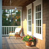 DIY Crystal Sun Catcher Wind Chime, Hanging Prisms Rainbow Maker Suncatcher for Home and Garden Decoration (FL-50AB-6WG)