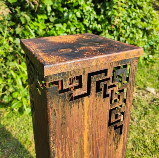 Asian Garden Columns (18" T x 4.5" W x 4.5" D with LID)