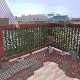 Expandable Fence Privacy Screen for Balcony Patio Outdoor,Decorative Faux Ivy Fencing Panel,Artificial Hedges (Single Sided Leaves)