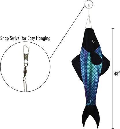 In the Breeze 5127 — Whimsical Fish Windsock, 48"