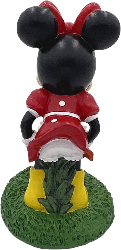 Disney Minnie Mouse with Caterpillar Everyday Outdoor Garden Statue, 8 inches Tall, Officially Licensed Disney Product