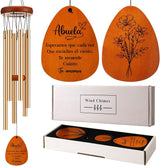 Yookeer Spanish Wind Chimes Best Gift Mother Birthday Gift from Daughter Son Love Reminder Gifts for Mama Grandmother Bonus Mom Birthday Mother's Day(Grandmother)