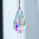 120mm/4.7in Crystal Prism Suncatcher Window Hanging Sun Catchers AB Colored Crystals Faceted Prism Rainbow Maker Pendant Ornament for Christmas Tree
