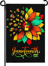 Juneteenth Garden Flag Black Liberation Yard Flags June 19 1865 African American Emancipation Independence Black Freedom Celebration Yard Outdoor Decoration Sign 12X18 Double Sided