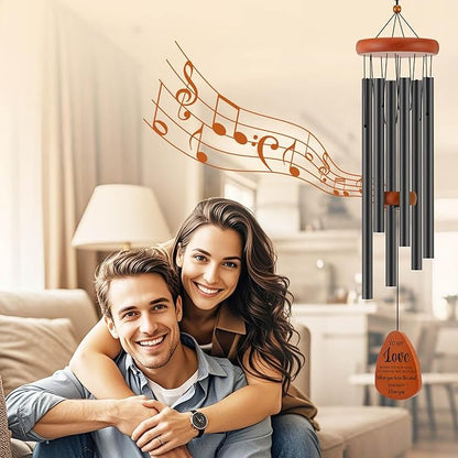 Valentines Day Gifts for Her Him Boyfriend Girlfriend Wife Husband Women Men, Romantic Gifts for Mothers Day, Fathers Day, Birthday, Wedding, Anniversary, Christmas, 32 Inch Wind Chimes Gift