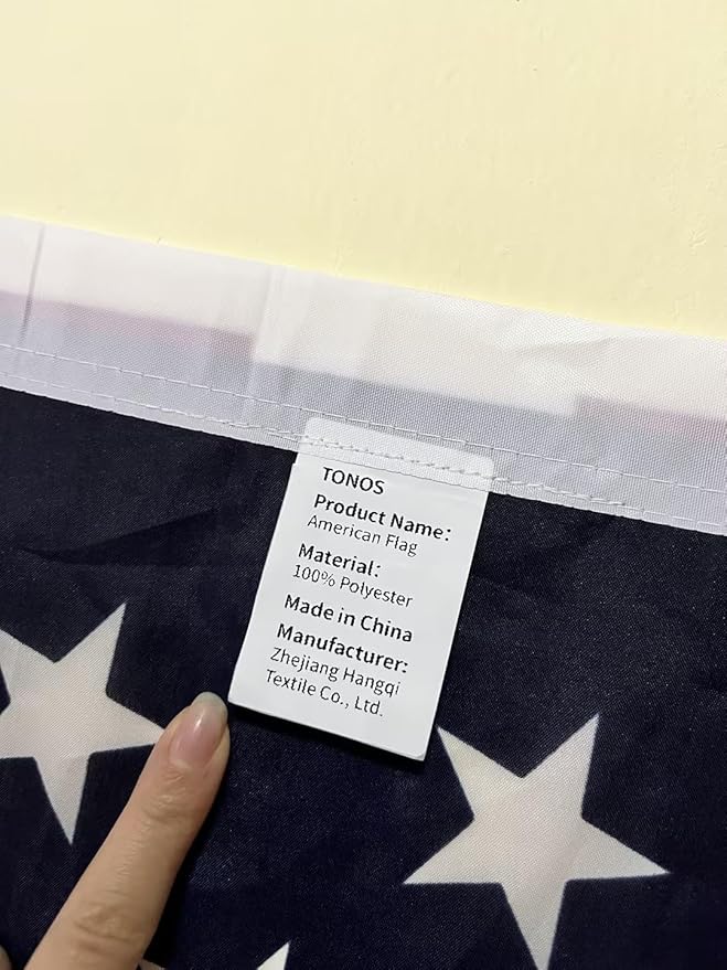 American Flag 3x5 Ft, American Flags for Outside 3x5, US Flag with Bright Color, Brass Grommets & Fade Proof Polyester for Outdoor Flying & Indoor Decor- Home, Garden, Porch