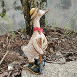 Garden Statues Duck, Funny Cartoon Duck Garden Statues Indoor Outdoor Decorations for Yard Home Garden Patio and Office