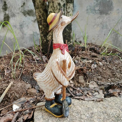 Garden Statues Duck, Funny Cartoon Duck Garden Statues Indoor Outdoor Decorations for Yard Home Garden Patio and Office