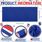 HunnmingRe 3 Pcs 2.5 x 9.8 Ft 4th of July Patriotic Bunting Decorations 250th Anniversary US Flag Decor 1 Red 1 White and 1 Blue DIY Hanging Flag Bunting for Porch Yard Indoor Outdoor Decor Party