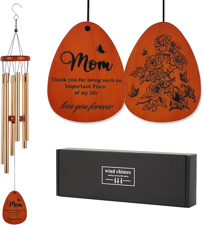 Gifts for Mom, Ideas Wind Chimes for Mom, Birthday Gifts for Mom from Son Daughter, Love Gifts for Thanksgiving Christmas Mothers Day