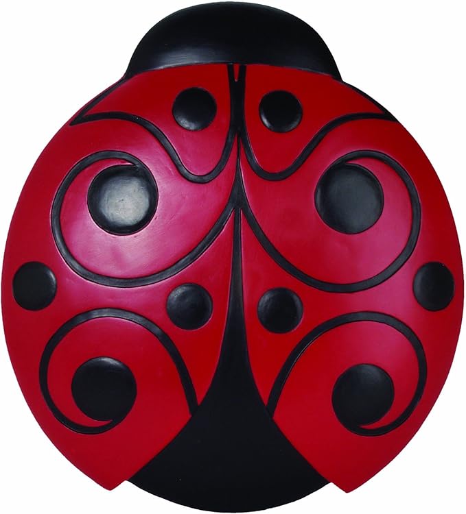 Spoontiques - Garden Décor - Ladybug Stepping Stone - Decorative Stone for Garden