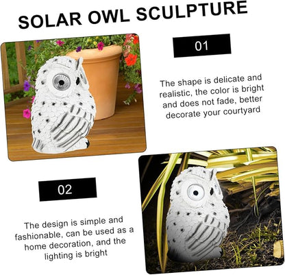 Solar Powered Sculpture Resin Figurine for Garden and Outdoor Decor Lifelike Pastoral Statue for Lawn Patio Balcony Indoor and Outdoor Use Detailed Craftsmanship