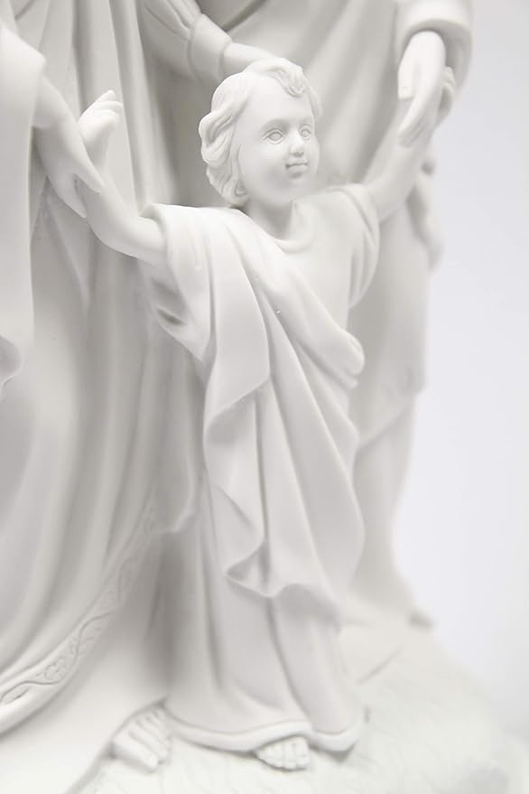 Vittoria Collection 20 Inch Holy Family Joseph Mary Baby Jesus Italian Statue Sculpture Figurine Made in Italy Indoor Outdoor Garden