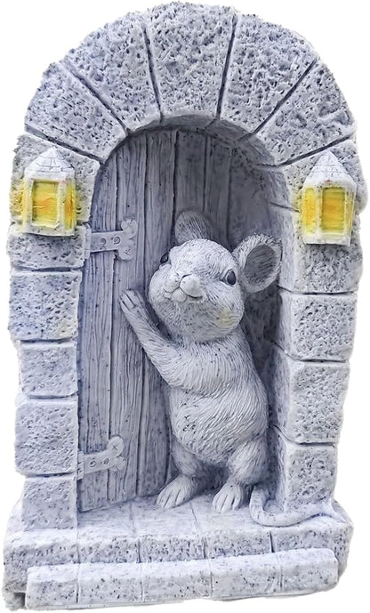 Cartoon Peeking Statue Creative Garden Accent Home Office Resin Art Sculpture Weather Garden Sculpture