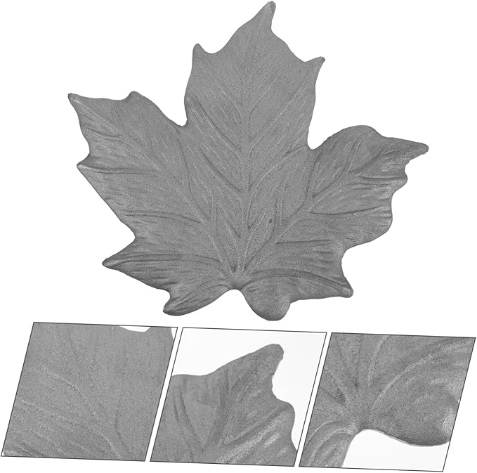Garden Iron Paver Stone Walkway Decorative Maple Stepping Stone Outdoor Garden Decor Iron Material for Lawn Pathways Home Decoration