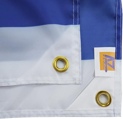 AZ FLAG Israel Flag 150 x 90 cm with 4 Eyelets for Balcony or Wall
