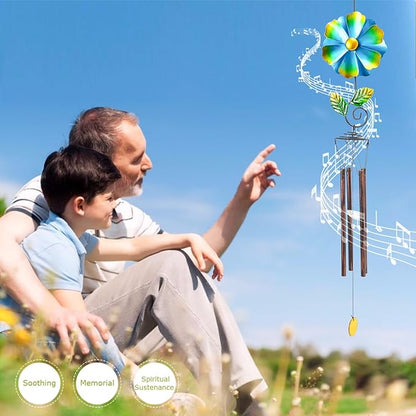 Taman Wind Chimes for Outside - 33" Wind Spinner Decorative Memorial Sympathy Mother Gift for Home, Outdoor, Yard, Patio,Garden Decor
