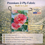 Caroline's Treasures Alabama Camellia in Watercolor Garden Flag Mailbox Flag Decorative Yard Flag Banner Outside Patio Artwork Yard Flower Beds, Garden Size, Multicolor