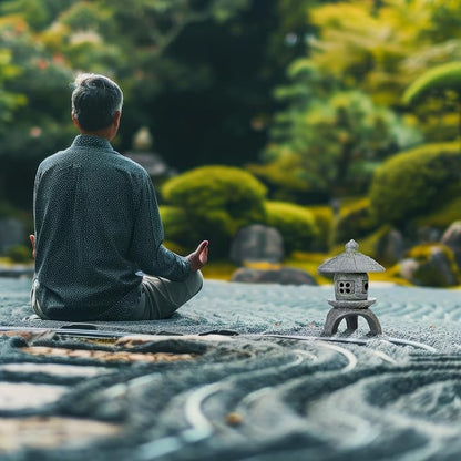 Nuanchu Small Pagoda Statue 12 x 8 Asian Garden Pagoda for Outdoor Zen Decor, Japanese Chinese Concrete Temple Tower Lantern, Marble Tone Aged Miniature Landscape Sculpture for Courtyard