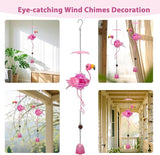 MUMTOP Flamingo Wind Chimes for Outside - 2 Pack Flamingo Gifts for Women, Decorative Wind Bell Hanging Ornaments Pendant Indoor Outdoor Window Yard Porch Decor
