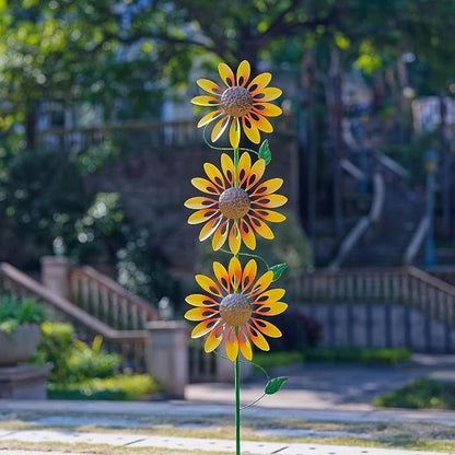 Wind Artistic Metal Garden Sculpture for Yard Art Lawn