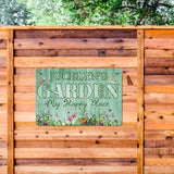 Custom Metal Signs with Name Made in USA Personalized Vintage Garden Sign Waterproof Vintage Decorative Metal Print for Wall Decor Customized Home Garden Ideas Gifts Artwork Prints for Yard Ourdoor