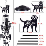Outdoor Dogs Wind Chimes Decoration, Mobile Wind Catcher, Retro Dog Wind Bells, Memorial Wind Chime, Blessing Windchime for Home, Balcony, Yard, Room, Xmas, Party, Indoor, Garden Decor, Gifts for Mom