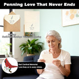 Cardinal Bird Sympathy Wind Chimes, Memorial Wind Chimes for Loss of Loved One Prime, Bereavement/Sympathy/Memorial Gift for Loss of Mother Father Husband Condolence (Black)