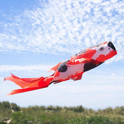 In the Breeze 5117 — Realistic Koi Fish Windsock-Hanging Outdoor Decoration, 48 inches