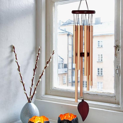 Wind Chimes for Outside Windchimes Outdoors Clearance Outdoor Wind Chimes Zen Garden House Decor Outdoors Garden Decor Sympathy Souvenir for Loss of Loved One (Rose Gold)