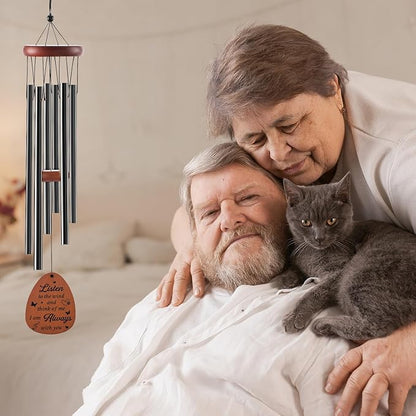 Cat Memorial Gifts for Loss of Cat - Luvsweets Pet Sympathy Gifts for Cats Lovers, Memorial Wind Chimes for Outside, Pet Passing Away Bereavement Remembrance Gift, Garden Patio Porch Yard Decor