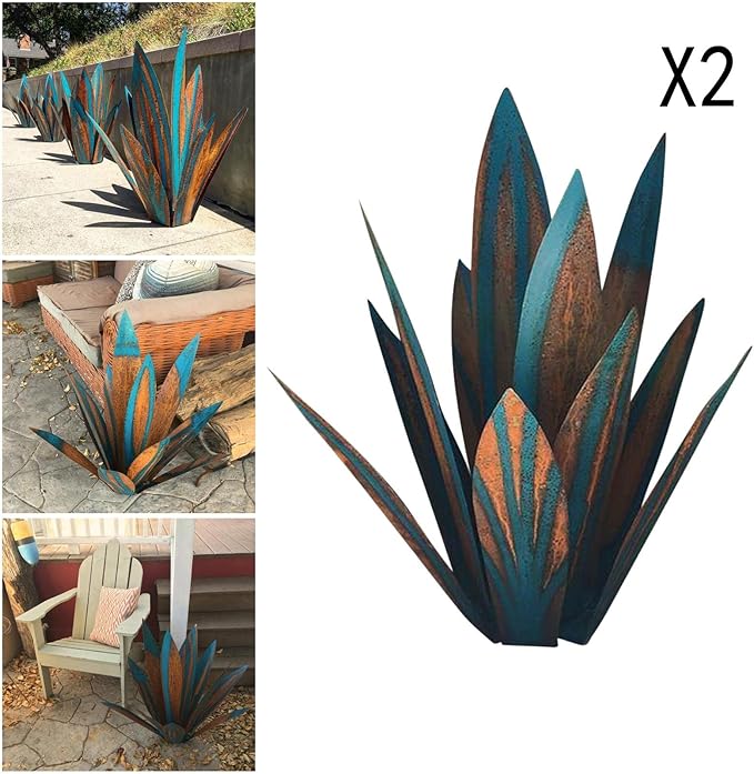 2 Sculpture Statue for Patio Yard Deck