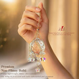 H&D HYALINE & DORA 2 Pack Hanging Crystal Ball Suncatchers 40mm with Crystals Star Charm Rainbow Maker for Indoor Window Home Garden Wedding Christmas Decor