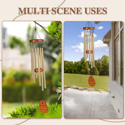 Gifts for Grandma, Grandma Gift Wind Chime, Grandma Birthday Gifts from Grandchildren, Mothers Day Thanksgiving for Grandma, Nana