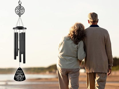 Sympathy Wind Chimes, Personalized Remembrance Gift for Loss,37" Memorial Wind Chime,Remembrance Wind Chime, Memorial Gifts for Loss of Father,Remembrance Gift for Loss,Loss of Mom Sympathy Gift