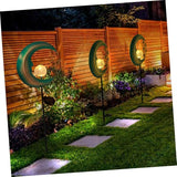 1pc Solar Courtyard Shape Lawn Decor for Garden Easy Install Solar Ground Inserted Light for Pathway Patio and Outdoor Spaces